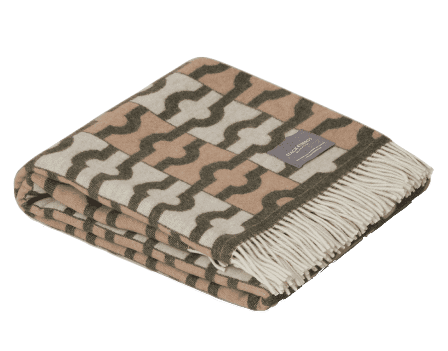 STACKELBERGS - PLAID EN LAINE BEIGE